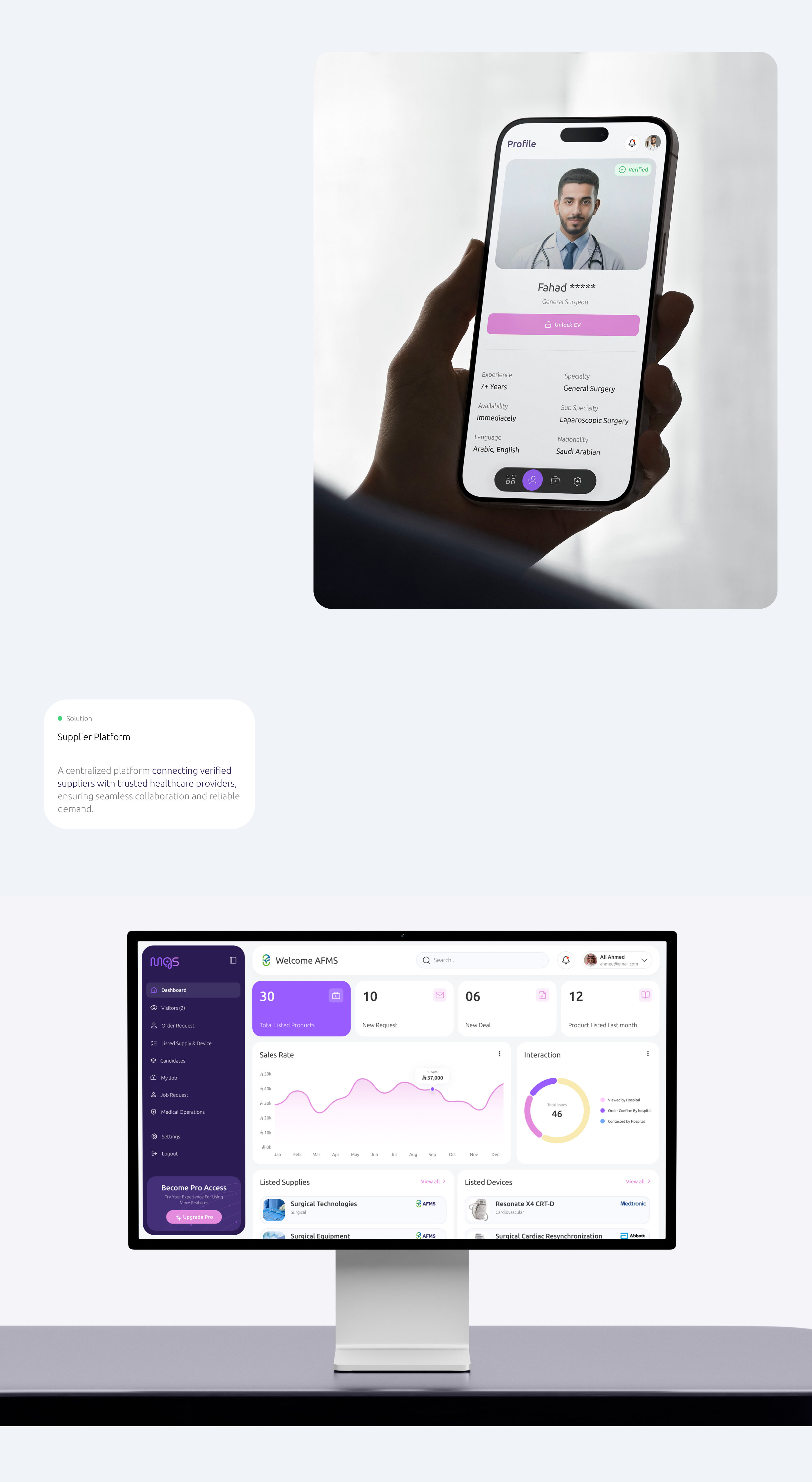 MGS healthcare platform UI case study, screen 15