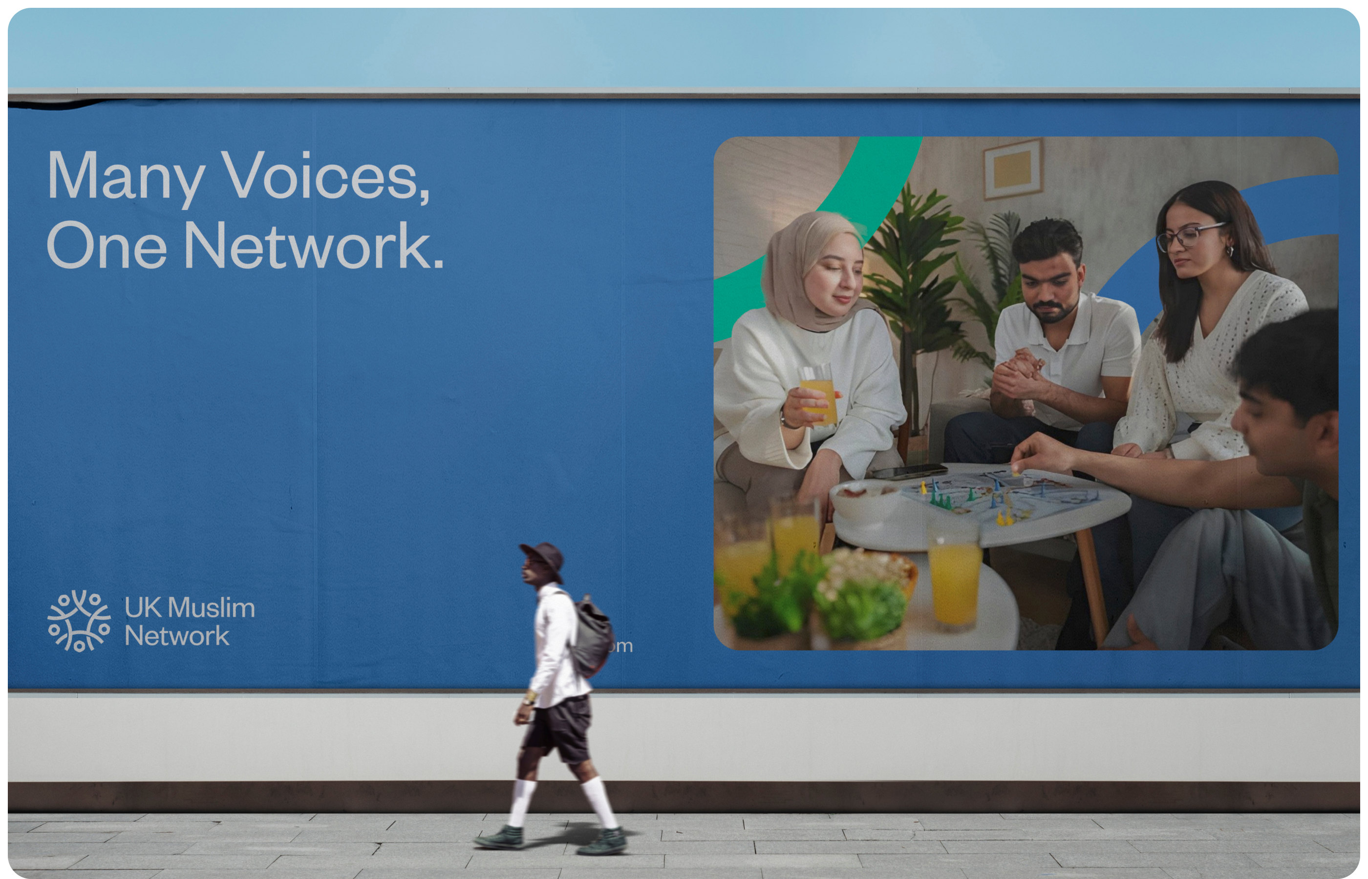 UK Muslim Network street billboard campaign, Many Voices One Network