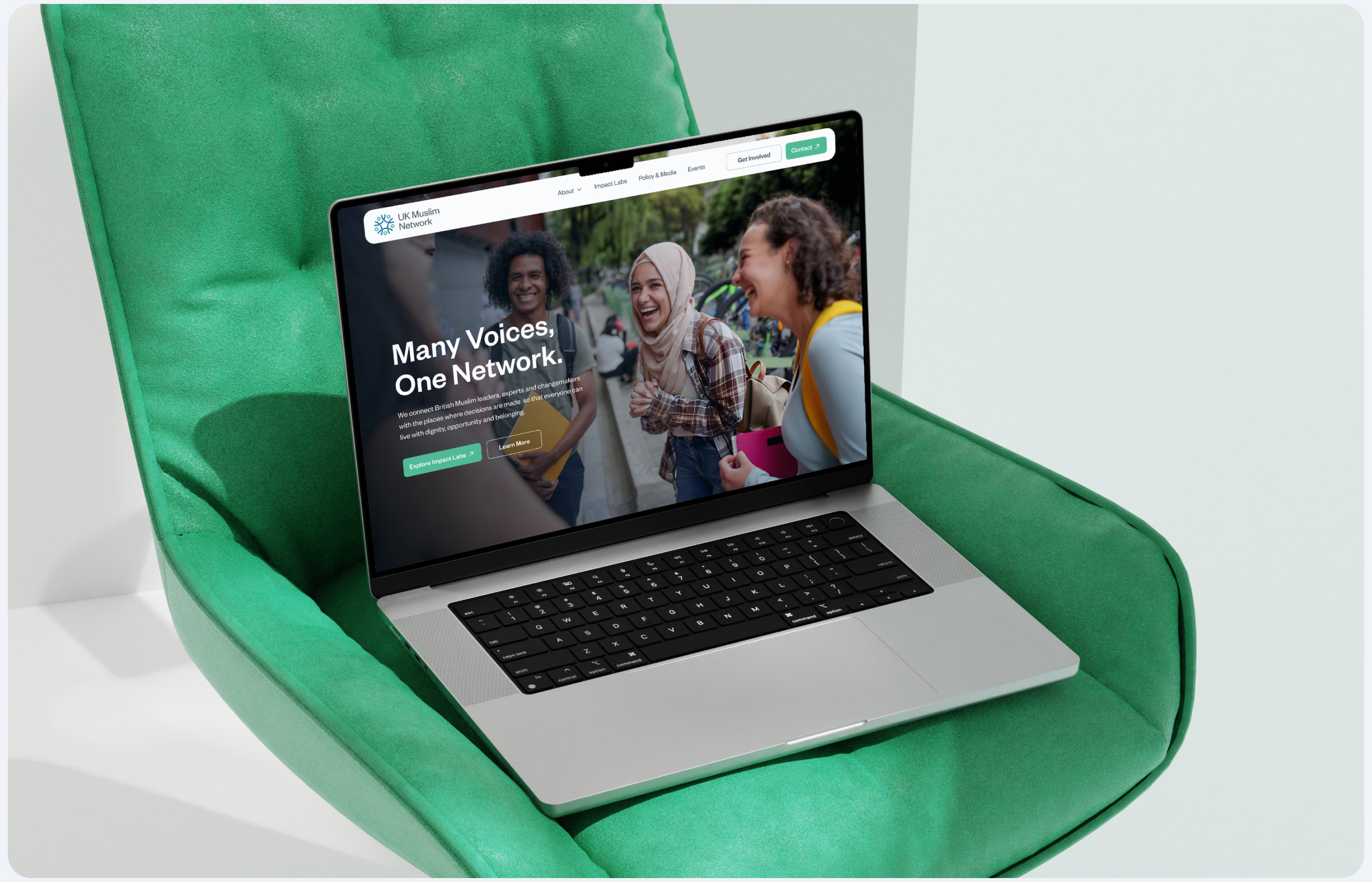 UK Muslim Network brand identity case study, screen 19