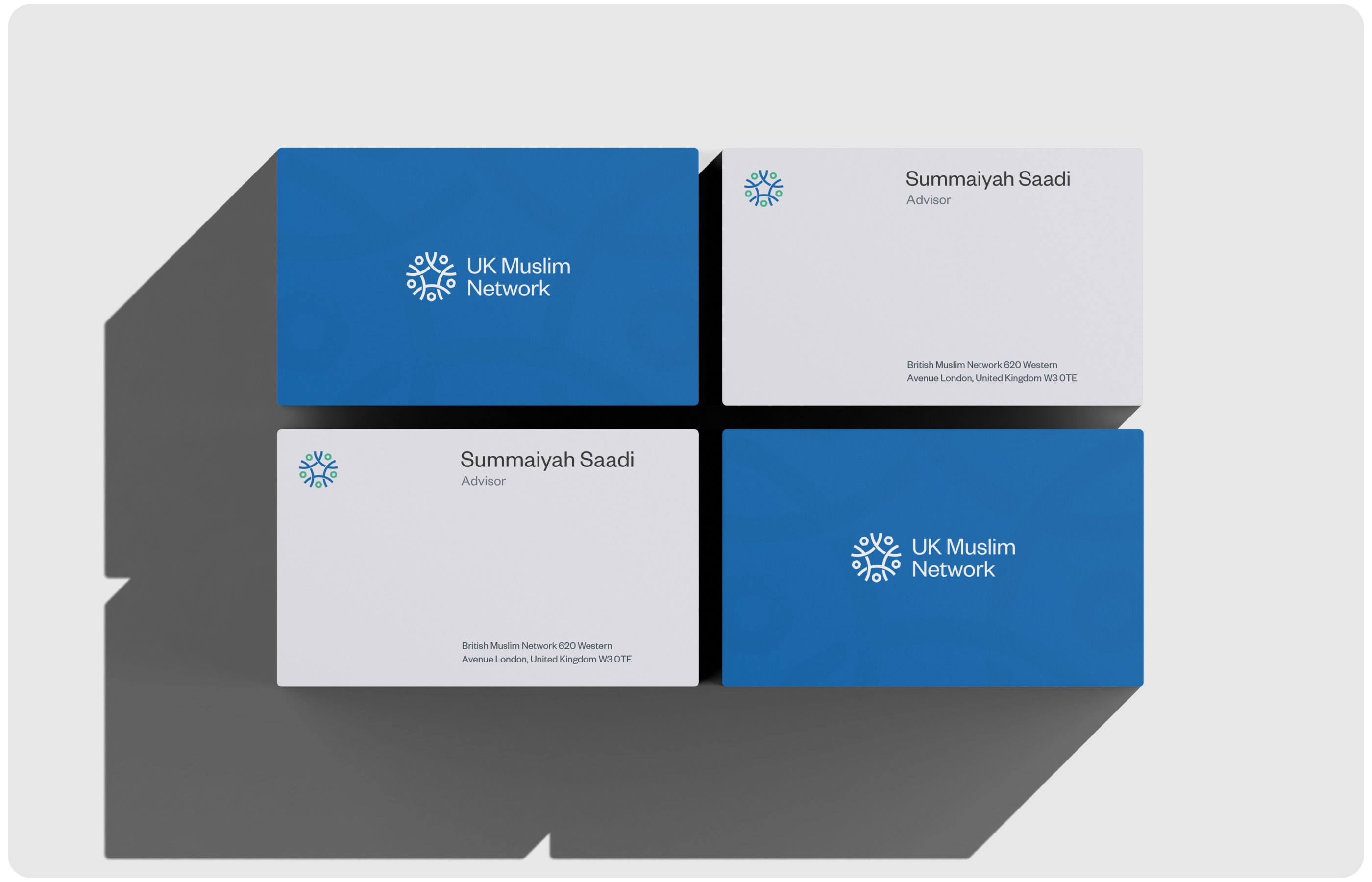 UK Muslim Network brand identity case study, screen 21