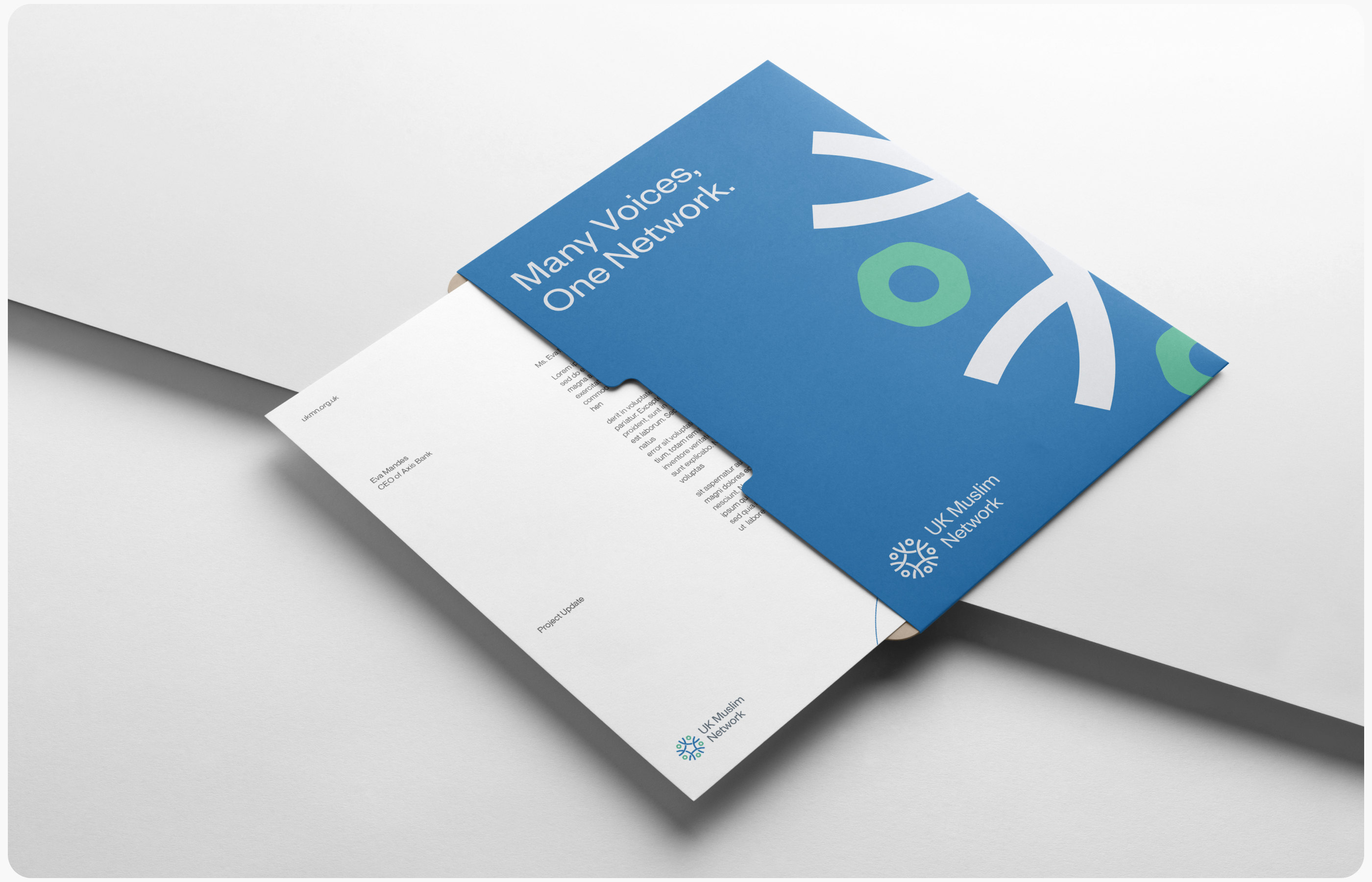 UK Muslim Network brand identity case study, screen 23