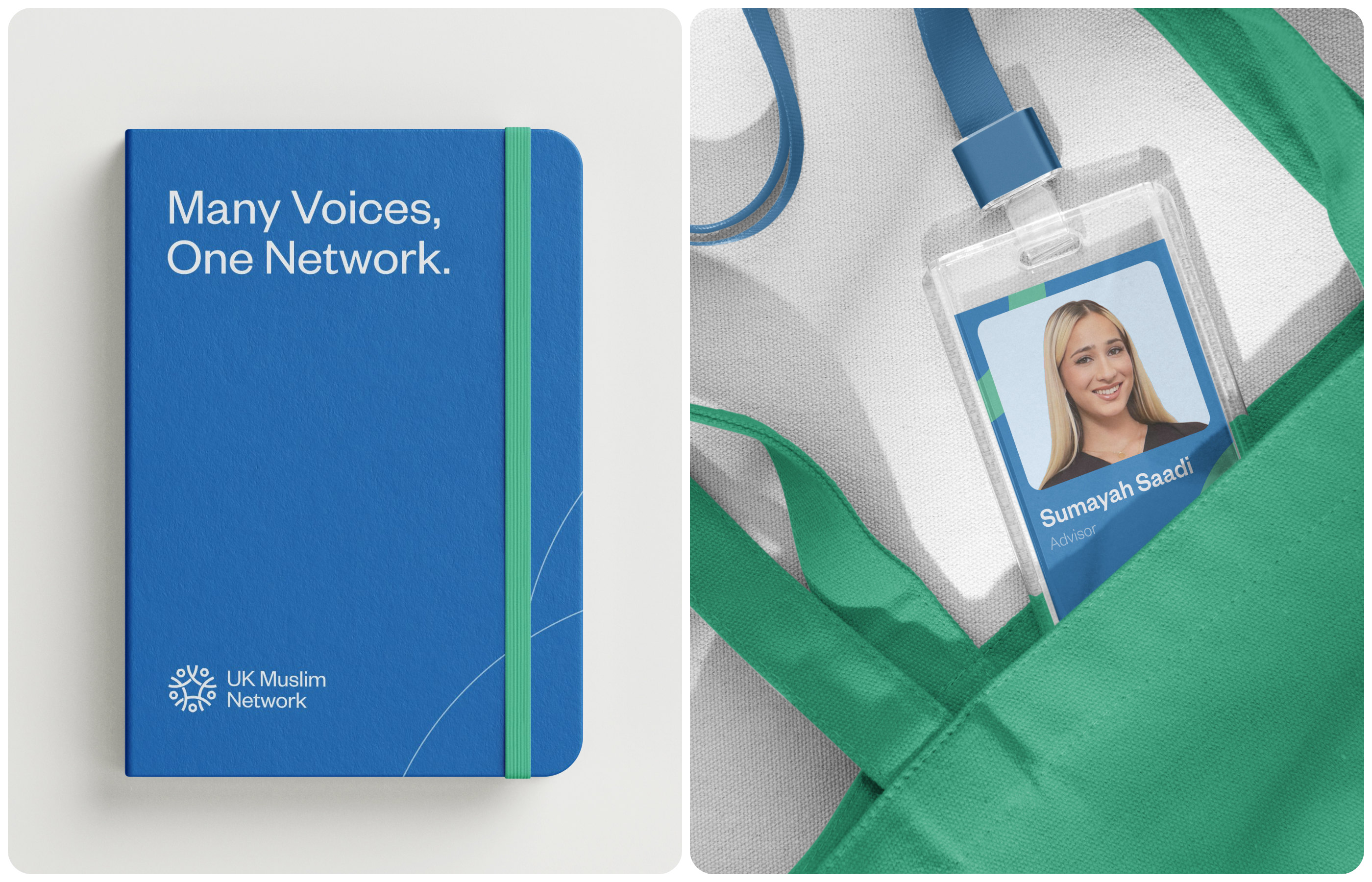 UK Muslim Network brand identity case study, screen 24